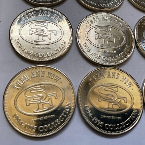 San Francisco 49ers then and now 1994-95 collectable coins 12 of 20 Lot #11 - Picture 8 of 11